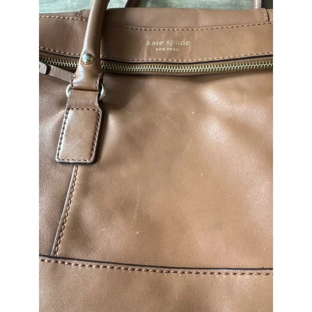 Designer Kate Spade New York Fremont Place Carmen Convertible Bag Brown Preppy